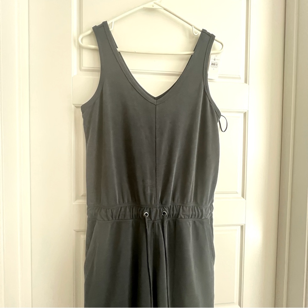 Lou & Grey LOFT Sz S navy jumpsuit NWT
